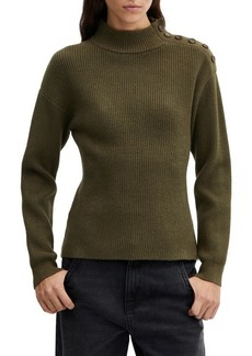 MANGO Shoulder Button Sweater
