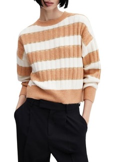 MANGO Stripe Rib Sweater