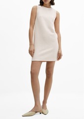 MANGO Textured Sleeveless Dress