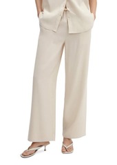 MANGO Wide Leg Drawstring Pants