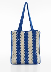 Mango Women's Bucket Crochet Handbag