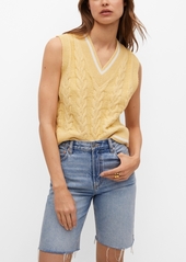 Mango Women's Cable-Knit Vest
