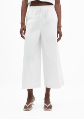 Mango Women's Cotton Culottes Pants - White