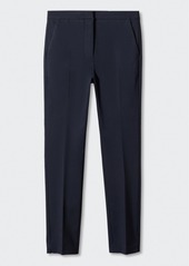 Mango Women's Crop Skinny Trousers - Dark Navy