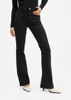 Mango Women's Flared Jeans with Pocket