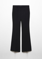 Mango Women's Flared Suit Pants - Black