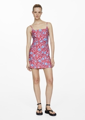 Mango Women's Floral Print Dress - Red