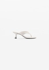 Mango Women's Kitten Heel Sandals - White