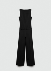 Mango Women's Long Strap Jumpsuit - Black