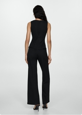 Mango Women's Long Strap Jumpsuit - Black