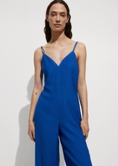 Mango Women's Long Strap Jumpsuit - Blue