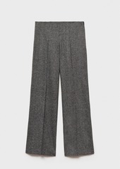 Mango Women's Marbled Wool Suit Pants - Black