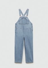 Mango Women's Maternity Denim Dungarees - Medium Blue