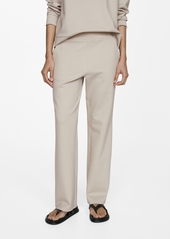 Mango Women's Pocket Jogger Pants - Light/Pastel Gray