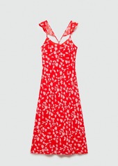 Mango Women's Printed Long Dress - Red