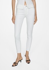 Mango Women's Skinny Cropped Jeans - White