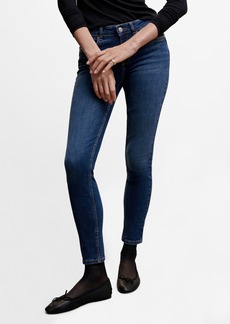 Mango Women's Skinny Push-Up Jeans - Dark Blue