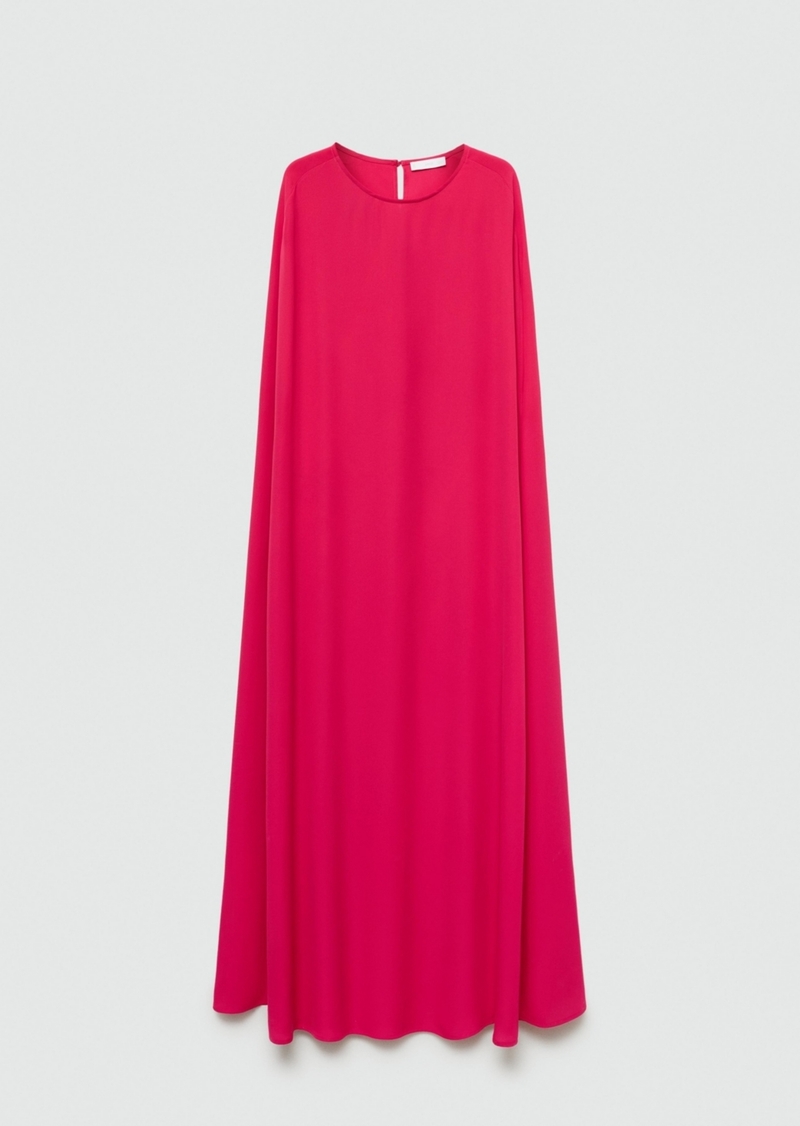 Mango Women's Sleeve Slit Dress - Pink