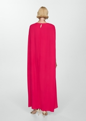 Mango Women's Sleeve Slit Dress - Pink