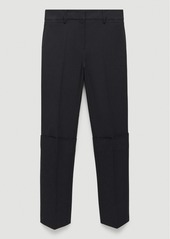 Mango Women's Straight Pleated Pants - Black