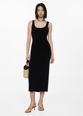 Mango Women's Straps Detail Midi-Dress - Black