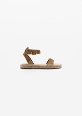 Mango Women's Studded Leather Sandals - Light/Pastel Brown