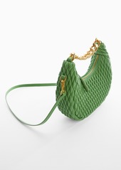 Mango Women's Textured Chain Handbag