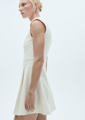 Mango Women's Textured Short Dress - Off White