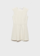 Mango Women's Textured Short Dress - Off White