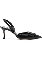 Manolo Blahnik buckle-detail slingback pumps