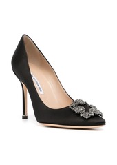 Manolo Blahnik Hangisi 105mm buckle-embellished pumps