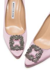 Manolo Blahnik crystal-embellished Hangisi 70mm pumps