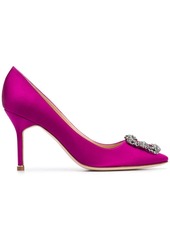 Manolo Blahnik Hangisi 90mm jewel buckle pumps