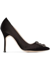 Manolo Blahnik Hangisi 105mm satin pumps