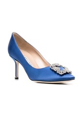 Manolo Blahnik Hangisi 60mm crystal-buckle pumps