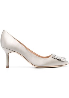 Manolo Blahnik Hangisi 70mm crystal-embellished pumps