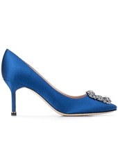 Manolo Blahnik Hangisi 70mm embellished buckle pumps