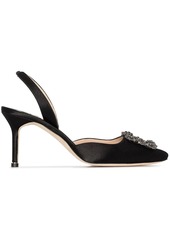 Manolo Blahnik Hangisi 70mm satin slingback pumps