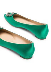 Manolo Blahnik Hangisi appliqué flat pumps