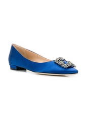 Manolo Blahnik Hangisi heeled ballerina shoes