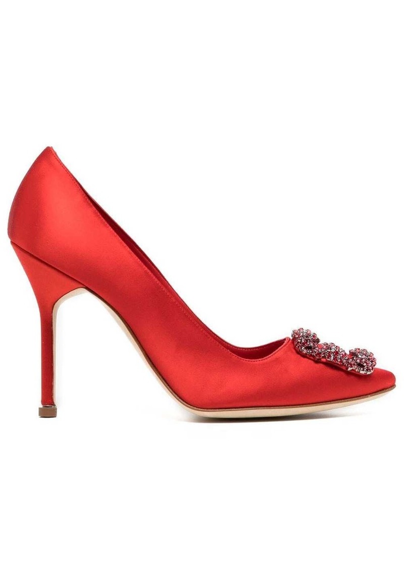 Manolo Blahnik Hangisi jewel-buckle 105mm pumps