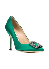 Manolo Blahnik Hangisi 105mm satin pumps