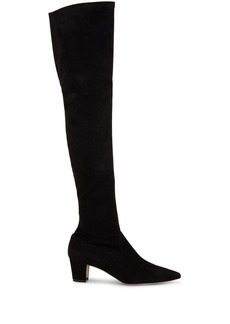 Manolo Blahnik knee-length pointed boots