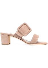 Manolo Blahnik large-buckle sandals