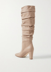 Manolo Blahnik - Calassohi 90 leather knee boots - Neutral - EU 35