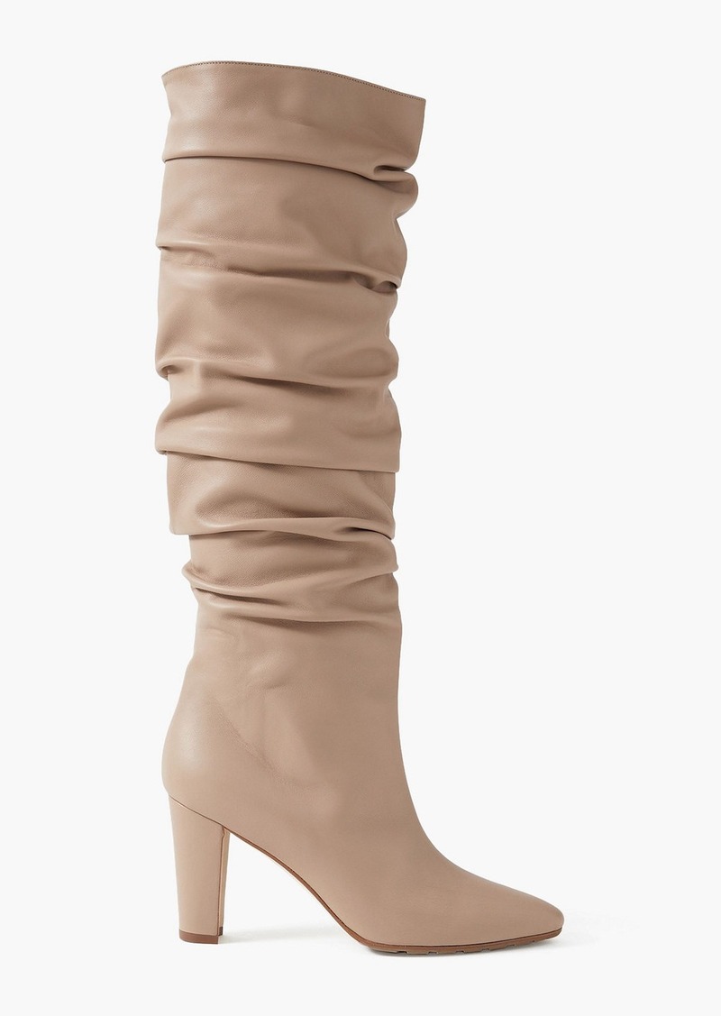 Manolo Blahnik - Calassohi 90 leather knee boots - Neutral - EU 35