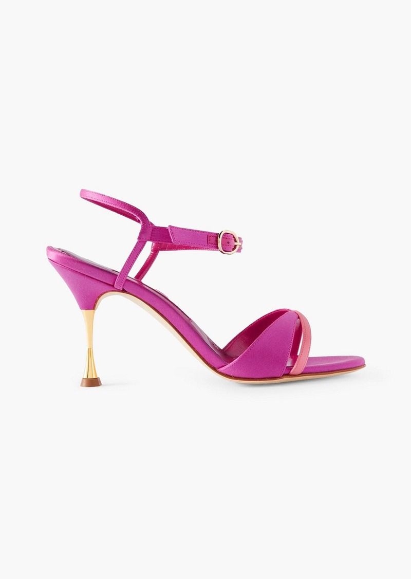 Manolo Blahnik - Mirtea 90 satin sandals - Pink - EU 35