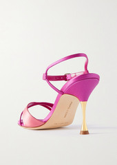 Manolo Blahnik - Mirtea 90 satin sandals - Pink - EU 35