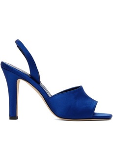 Manolo Blahnik Blue Clotilde Heeled Sandals