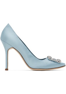 Manolo Blahnik Blue Hangisica Heels